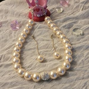 FASHION PEARLIZED SET w/ MATCHING EARRINGS